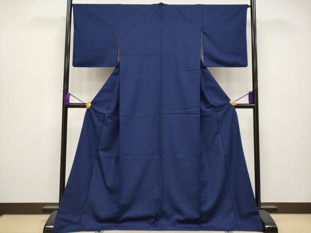 平和屋着物 上 BANKANわものや お召 桐竹鳳凰地紋 濃紺地 s 5