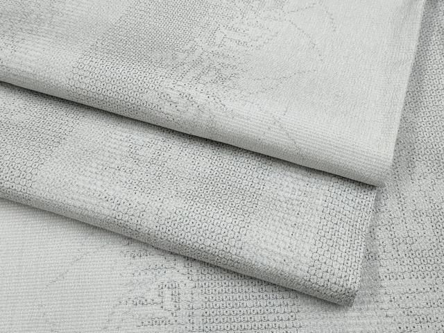 平和屋着物 上 本塩沢 単衣 110亀甲 草木文 枯野色地 s 5