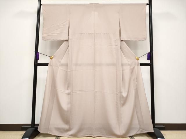 平和屋着物 上 夏物 本加賀友禅作家 梶山伸監修 色無地 絽縮緬 洗柿色地 s 5