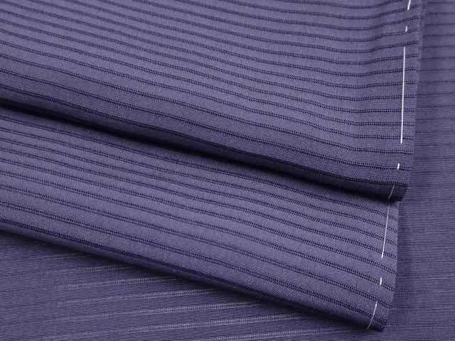 平和屋着物 上 夏物 色無地 絽 深紫色地 s 5
