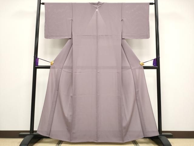 平和屋着物 上 夏物 色無地 絽 梅鼠色地 s 5