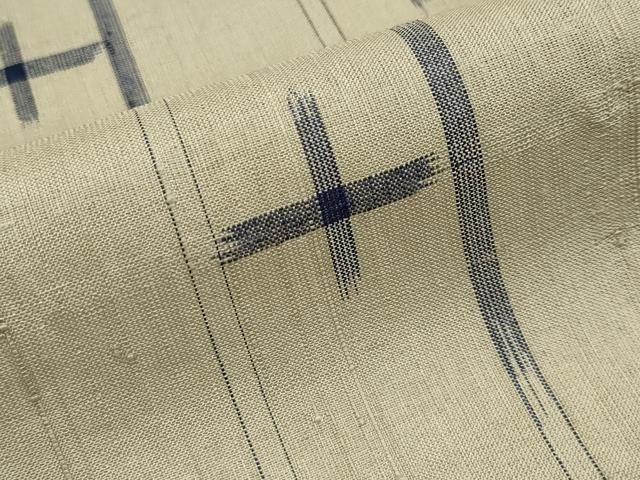 単衣 草木染かすり