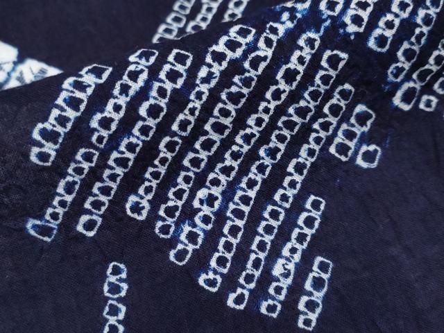  平和屋着物 上 夏物 浴衣 有松鳴海絞り 葡萄蔦の葉文 綿 s 5 浴衣単品 浴衣