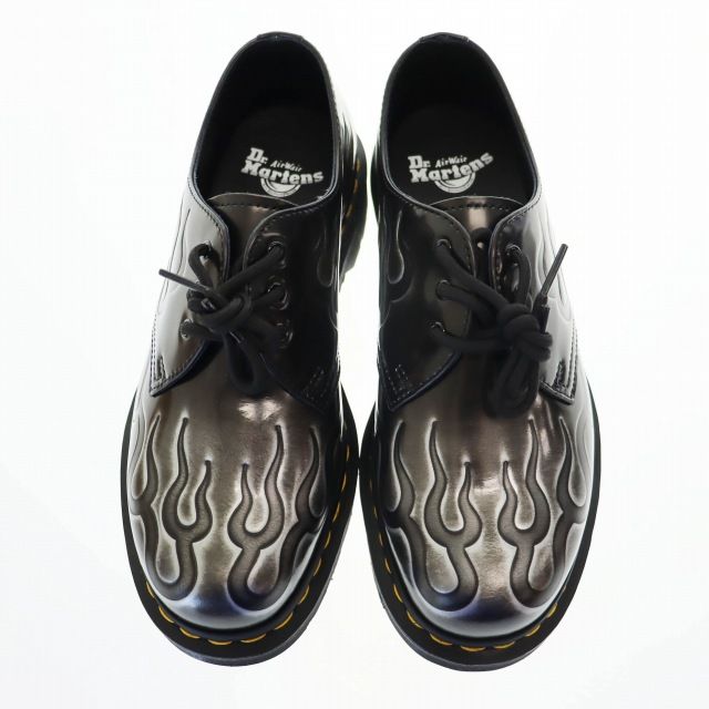 ドクターマーチン DR.MARTENS 1461 INFERNO SILVER ラブオフ加工 3ホール シューズ 41765020 UK7 黒 ブラック ブランド古着ベクトル 251112