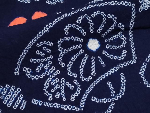 有松鳴海絞り 地紙花蝶文