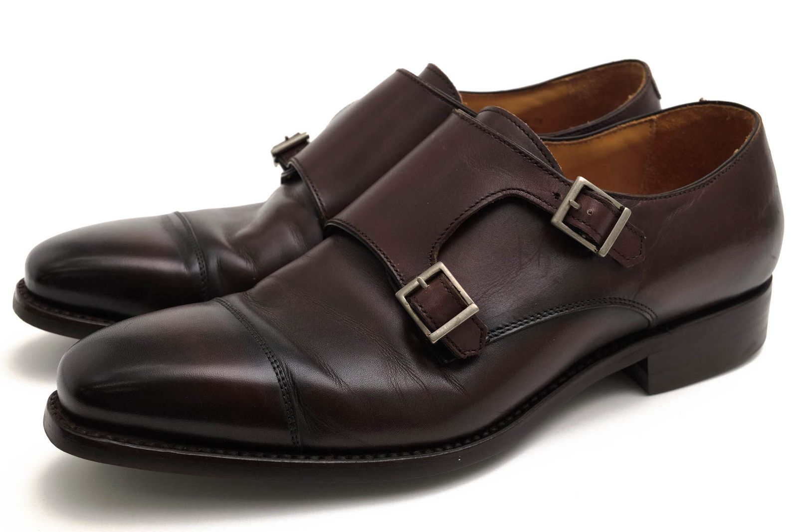 バーウィック Berwick シューズ ビジネスシューズ 靴 ビジネス メンズ 男性 男性用 レザー 革 本革 ブラウン 茶 4474 ダブルモンクストラップ ダイナイトソール グッドイヤーウェルト製法
