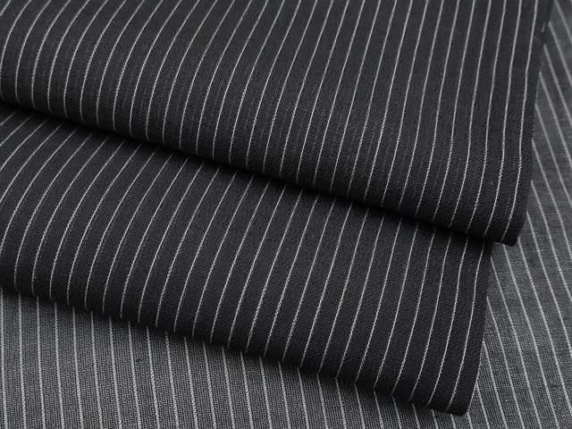 平和屋着物 上 夏物 紗紬 縞 黒地 s 5