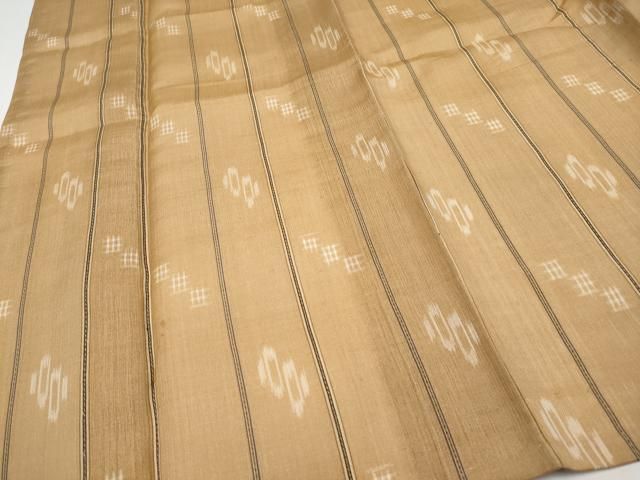  平和屋着物 上 夏物 上布 絵絣 枇杷茶色地 s 5 紬 着物