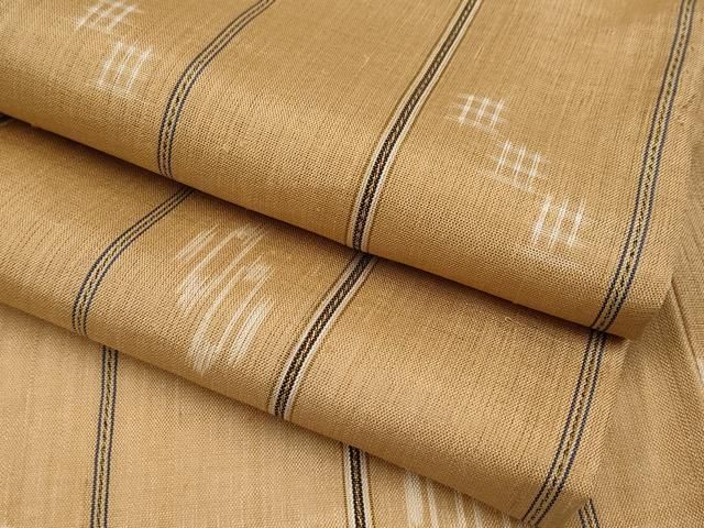 平和屋着物 上 夏物 上布 絵絣 枇杷茶色地 s 5