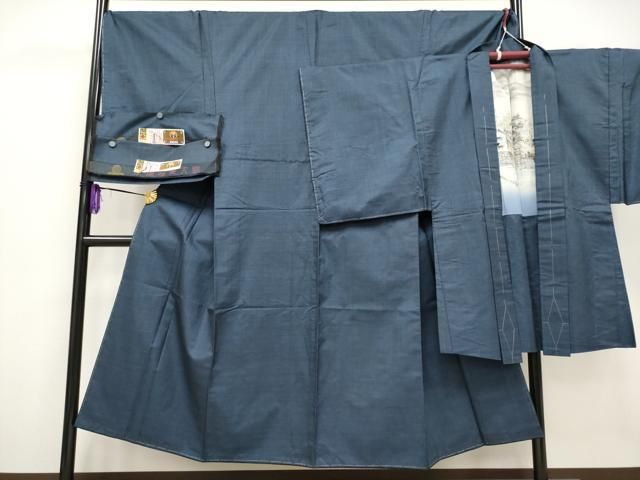 平和屋着物 上 男性 本場大島紬 アンサンブル 120亀甲 総詰め キングサイズ 証紙付き CYAA3912s5