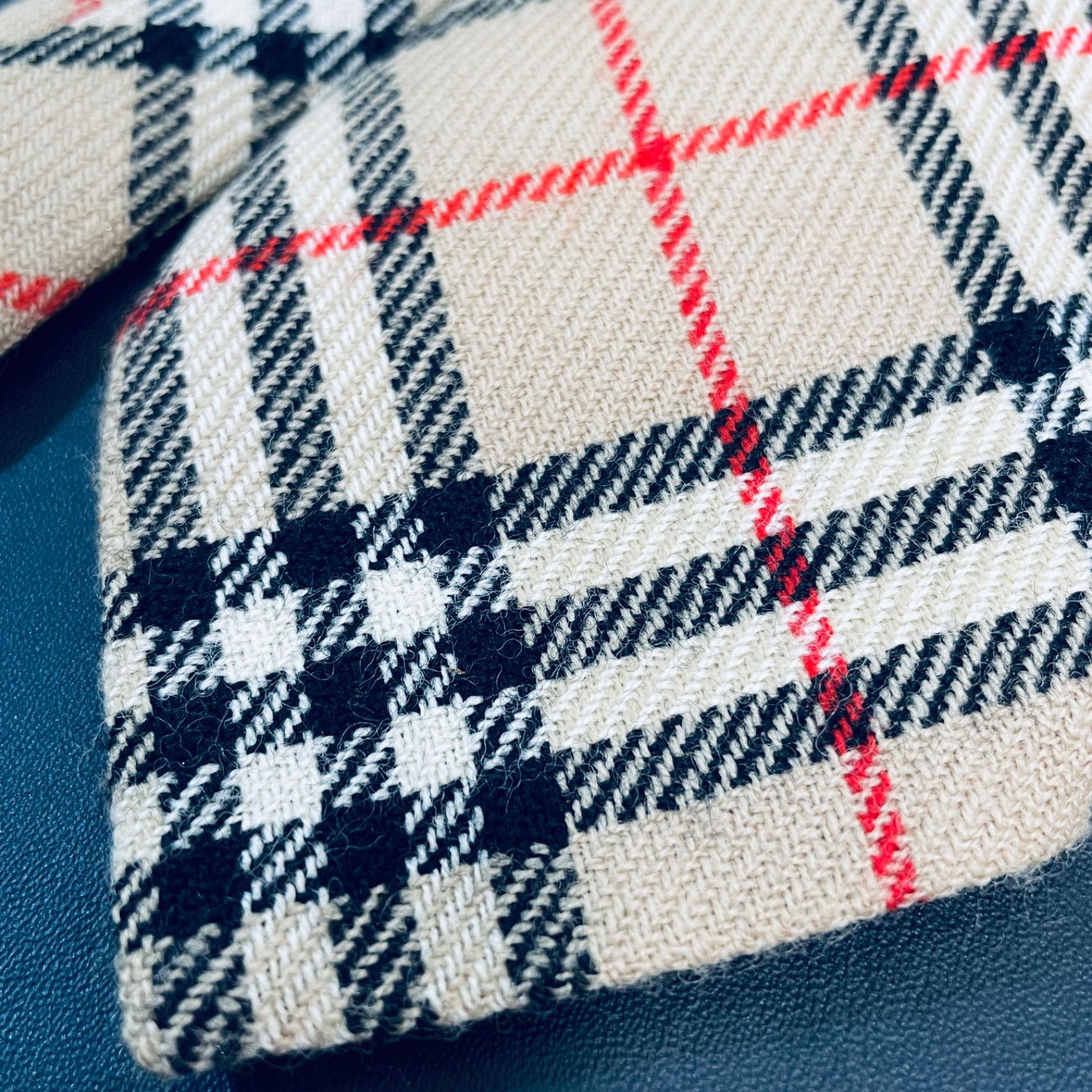 良品】Burberrys バーバリーズ ネクタイ ウール チェック柄 英国製