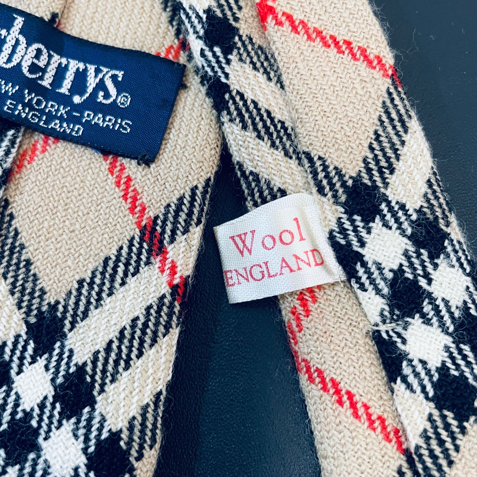 Burberrys バーバリーズ ヴィンテージ チェック柄 ラムウール 英国製 BURBERRYS バーバリーズ LAMBSWOOL 100% ラムウール マフラー グレー