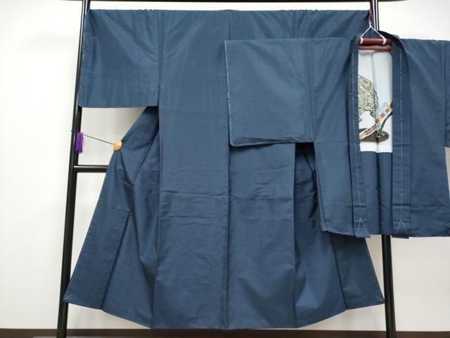 平和屋着物 上 男性 本場大島紬 アンサンブル キングサイズ 亀甲柄 CYAA3922s5