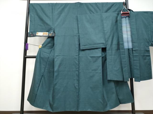 平和屋着物 上 男性 本場大島紬 アンサンブル 白畑嘉一作 証紙付き CYAA3925s5