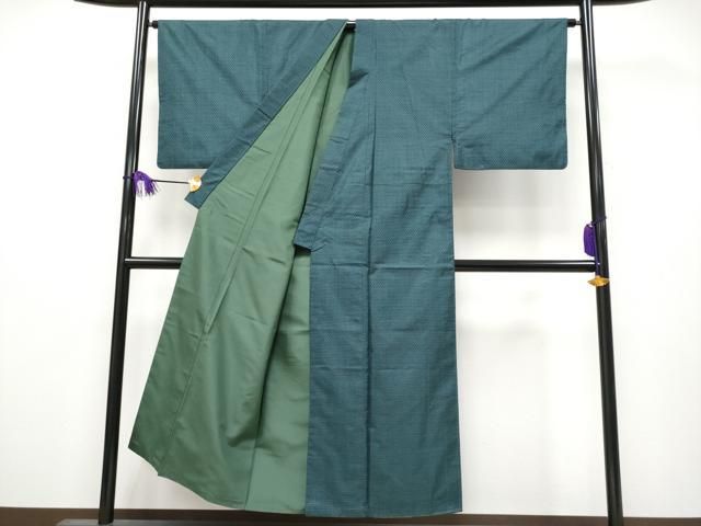 平和屋着物 上 男性 本場大島紬 アンサンブル 白畑嘉一作 証紙付き CYAA3925s5