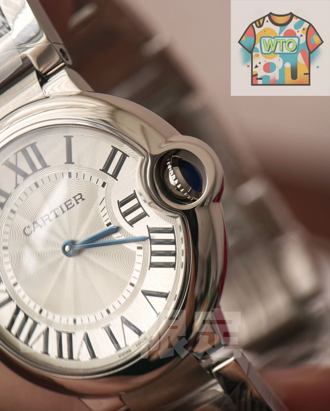  WTO通販 Cartier カルティエ ブルーバルーン スイス製原裝ムーブメントを搭載-WTO輸入-DVG 48 腕時計(デジタル) 時計