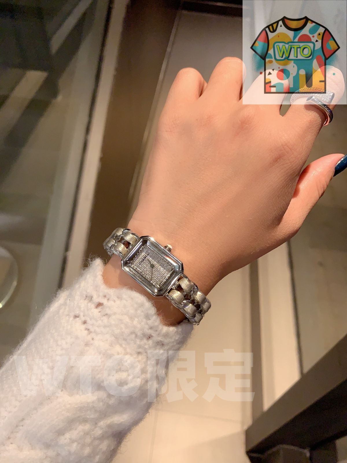 WTO通販 Chanel シャネル プレミエール シャーヌ 腕時計 ダイヤモンドで満たされた文字盤-WTO輸入-SGA32 WWW_SMP1DAWEKUDUS_SCH_ID