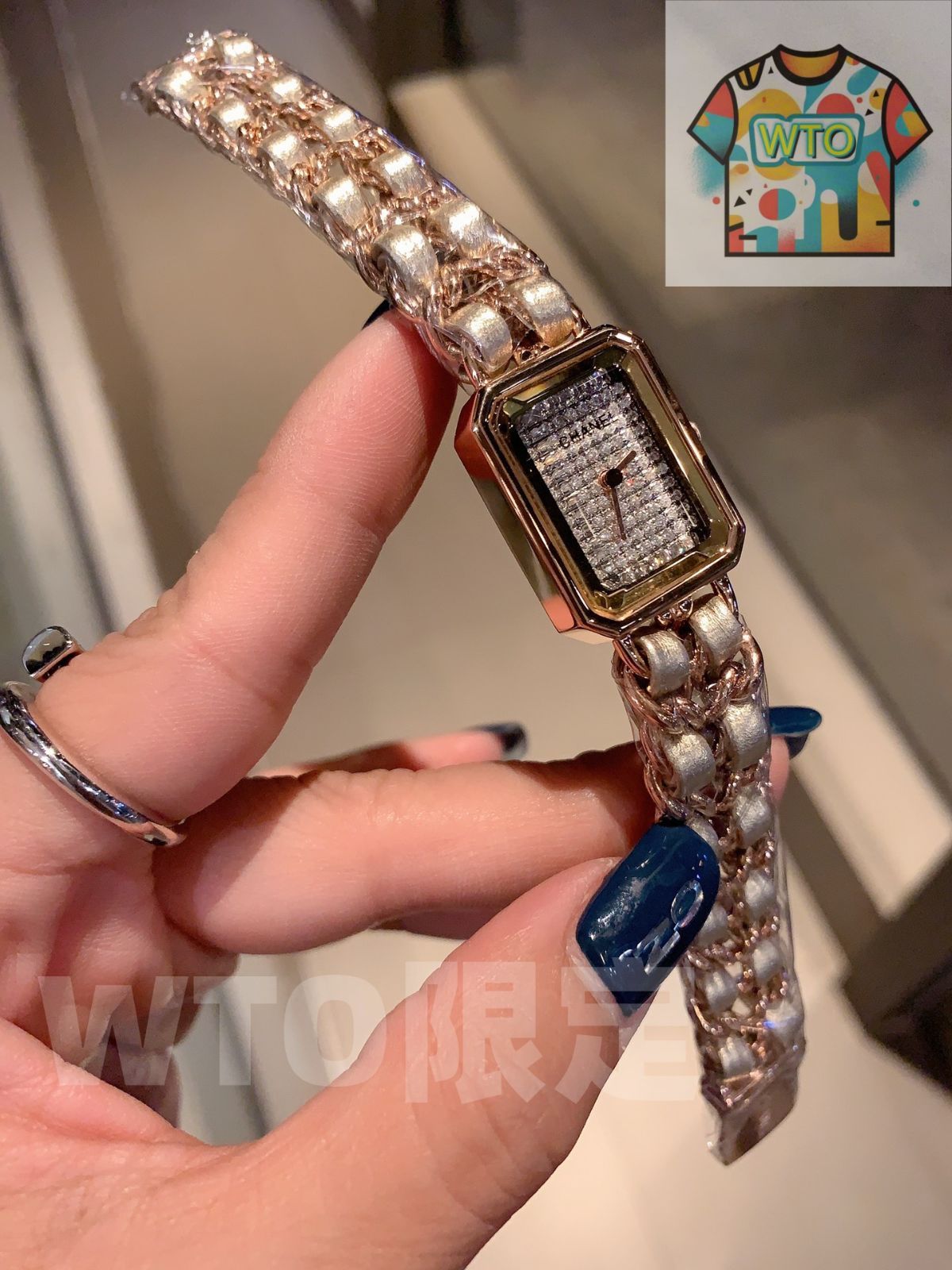 WTO通販 Chanel シャネル プレミエール シャーヌ 腕時計 ダイヤモンドで満たされた文字盤-WTO輸入-XXV 57