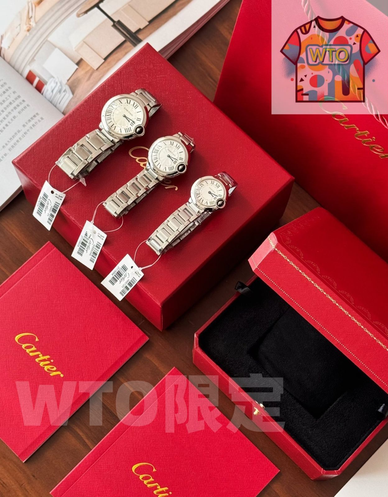 WTO通販 Cartier カルティエ ブルーバルーン スイス製原裝ムーブメントを搭載-WTO輸入-DVG 48