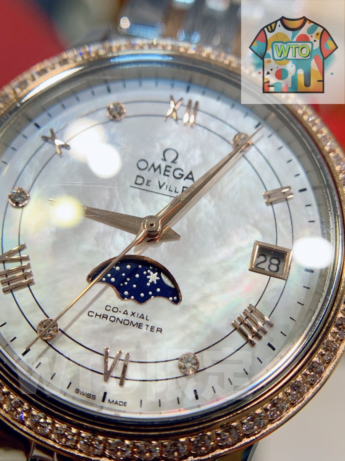  WTO通販 Omega オメガ デビューシリーズ 星と月相表示機能を搭載-WTO輸入-HZW 44 腕時計(デジタル) 時計