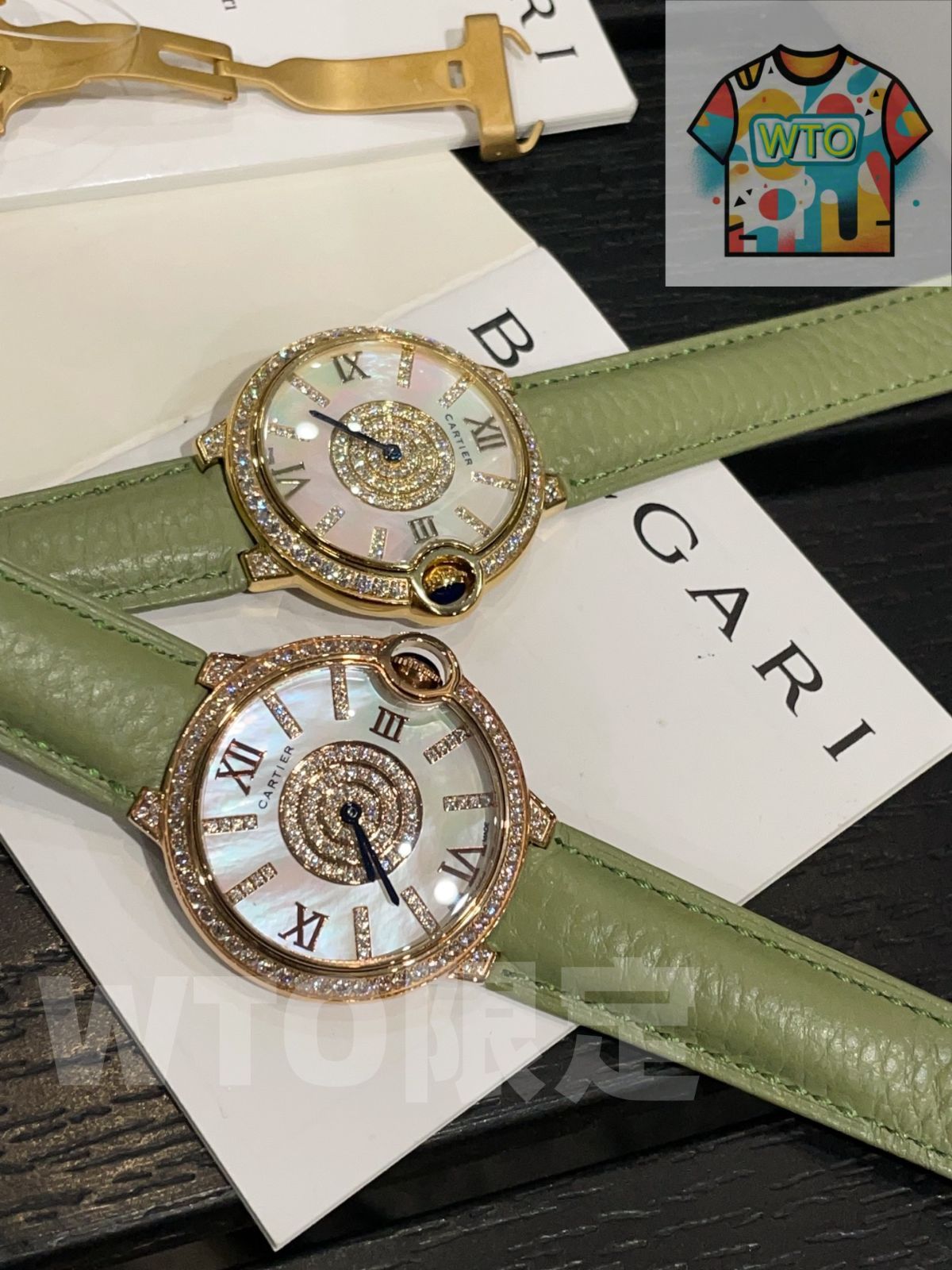 WTO通販 Cartier カルティエ ブルーバルーン デ スワロフスキークリスタルダイヤモンドを文字盤に使用-WTO輸入-AST 79