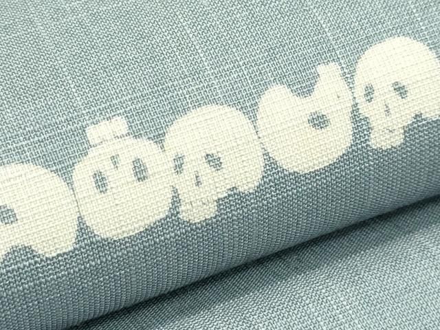  平和屋着物 上 スリーシーズン 春夏秋 九寸名古屋帯 紬地 ドクロ 豆がら茶色地 s 5 名古屋帯 帯