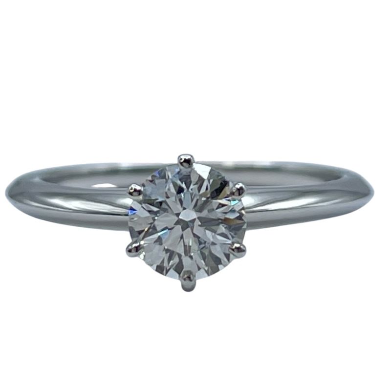 ティファニー TIFFANY＆CO クラシックソリティアリング プラチナ Pt 950 ジュエリー