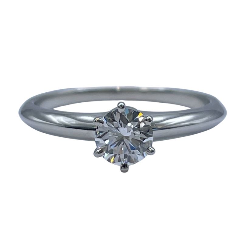 ティファニー TIFFANY＆CO クラシックソリティアリング プラチナ Pt 950 ダイヤモンド ジュエリー