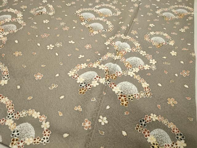 青海波舞桜文 暈し染め