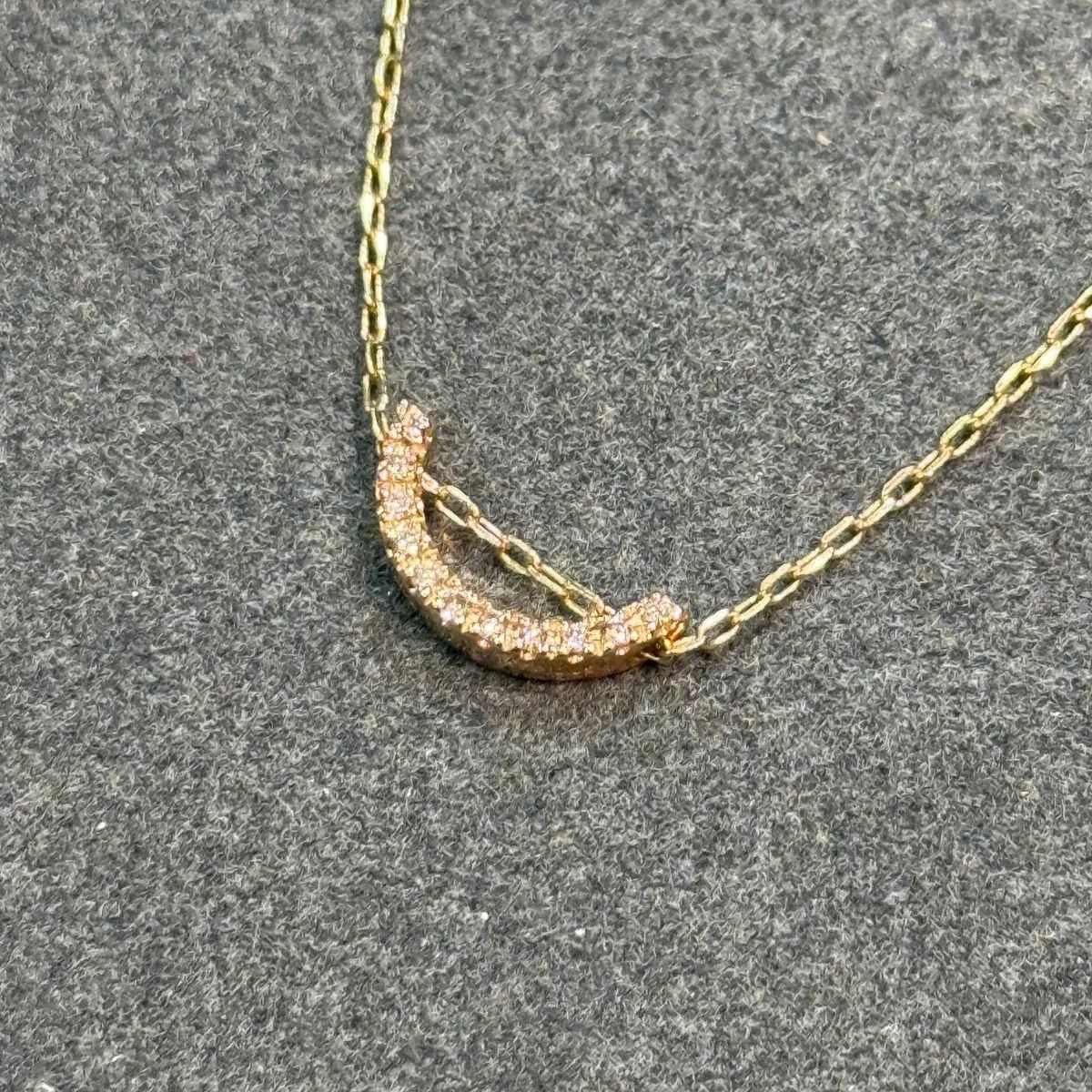 Hirotaka k10 ネックレス ヒロタカ ダイヤ ネックレス 0.04ct 46cm K10YG 新品仕上げ済 Hirotaka