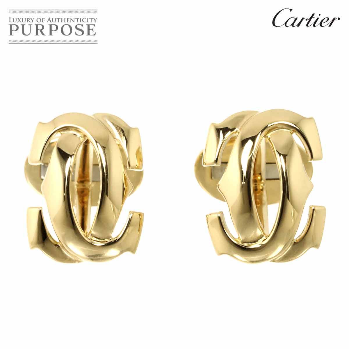カルティエ Cartier ペネロープ 2C カフス K18 YG イエローゴールド 750 C2 Cuff links 90295038