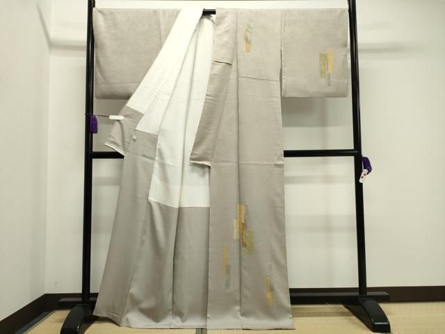 平和屋着物 訪問着 竹屋町刺繍 短冊吉祥文 金銀彩 正絹 gh