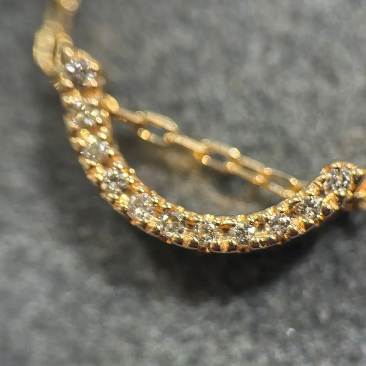 Hirotakaヒロタカ　K10 ネックレス ダイヤモンド 美品 Hirotaka ヒロタカ K10刻印 Gossamer ゴサマー ダイヤモンド 0.07