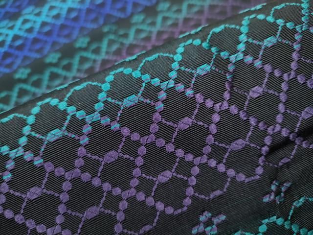 平和屋着物●両面　全通柄袋帯　花織　幾何学文様　正絹　逸品　CABA0926hy 平和屋着物○両面 全通柄袋帯 花織 幾何学文様 正絹 逸品 CABA0926hy