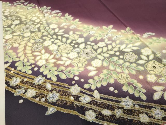  平和屋着物 訪問着 辻が花 暈し染め 金彩 正絹 gh 訪問着 付け下げ 着物
