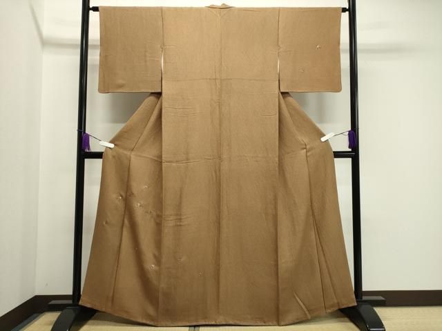 平和屋着物 訪問着 総刺繍 駒刺繍 ふくれ織 草花文 暈し染め 正絹 gh