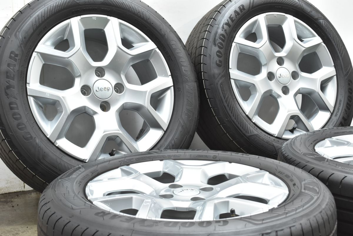 製 新車外し バリ溝 JEEP ジープ アベンジャー アルティチュード 17 in 6 5 J 32 PCD 110 グッドイヤー 215 60 R