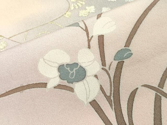  平和屋着物 訪問着 檜扇花文 暈し染め 金銀彩 正絹 gh 訪問着 付け下げ 着物