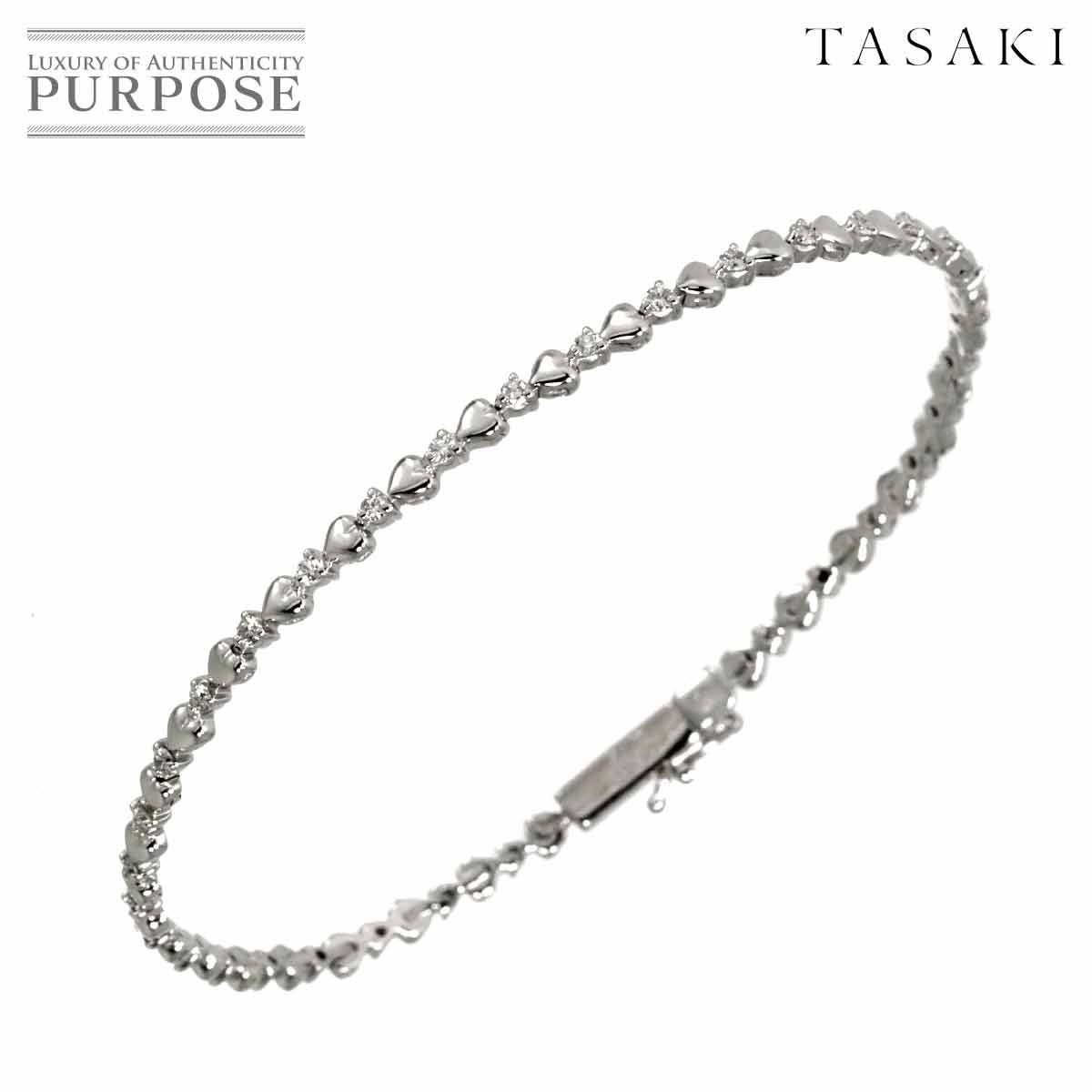 TASAKI 18K 一粒ダイヤモンドブレスレット 楽天市場】【緑屋質屋】田崎(タサキ・TASAKI) ダイヤテニス