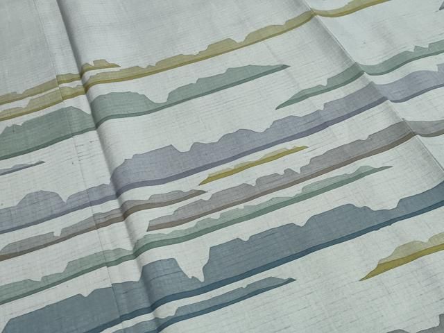  平和屋着物 訪問着 紬地 作家物 霞文 正絹 gh 訪問着 付け下げ 着物