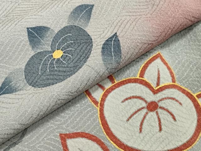 駒刺繍 貝桶橘花文