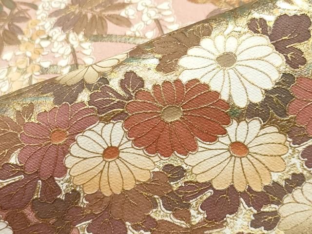  平和屋着物 訪問着 花車文 暈し染め 金彩 正絹 gh 訪問着 付け下げ 着物