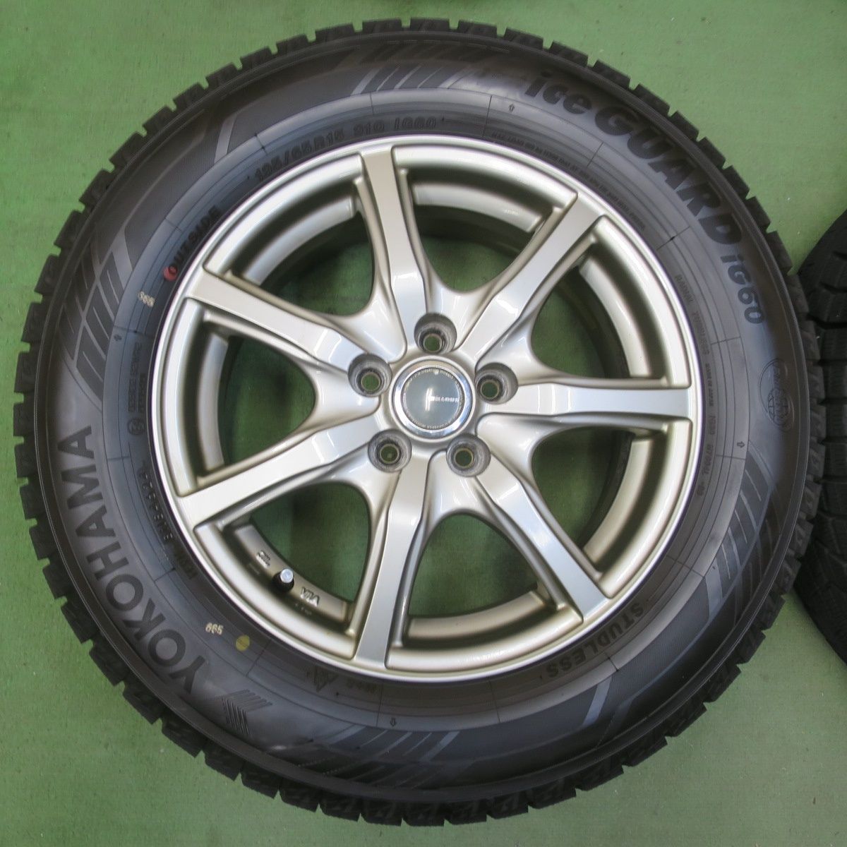  バリ溝 24年 9 5分以上 プリウス 等 195 65 R 15 スタッドレス ヨコハマ アイスガード iG 60 MiLLOUS ミルアス 15インチ PCD 100 5 H 5110704イス 15インチ タイヤ ホイールセット