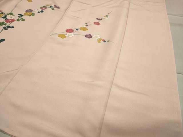 平和屋着物●訪問着　駒刺繍　梅笹花文　金彩　正絹　逸品　未使用　CABA1288gh 平和屋着物○訪問着 駒刺繍 梅笹花文 金彩 正絹 逸品 未使用