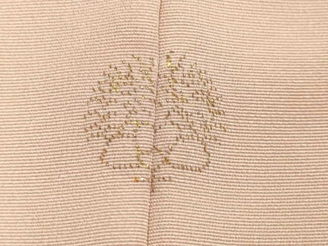 平和屋着物○訪問着 駒刺繍 梅笹花文 金彩 正絹 逸品 未使用