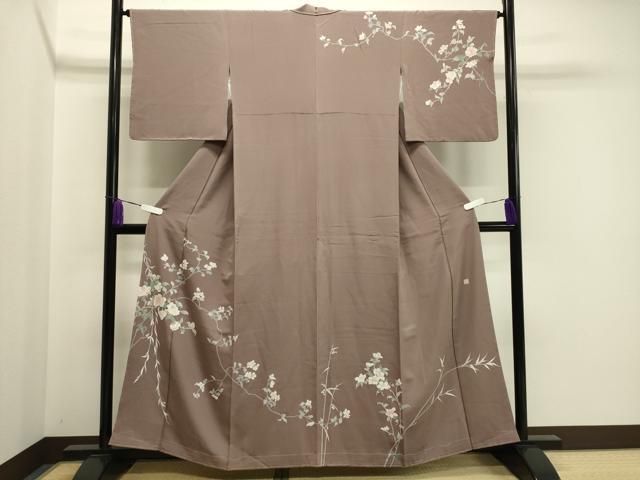 平和屋着物 訪問着 友禅 作家物 枝椿 正絹 gh