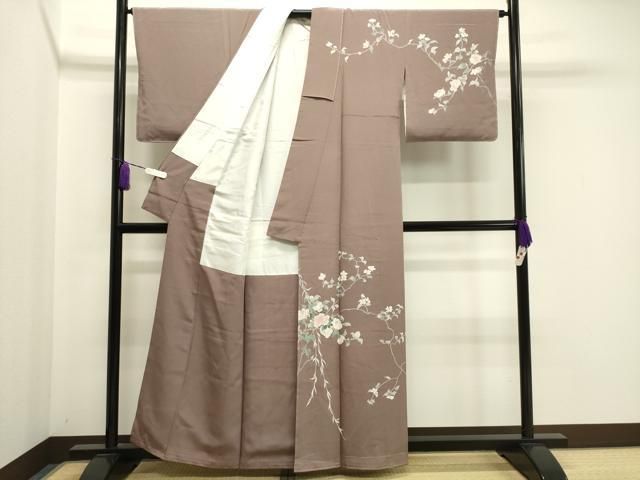 平和屋着物 訪問着 友禅 作家物 枝椿 正絹 gh