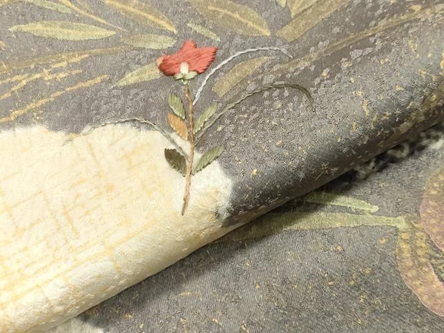  平和屋着物 訪問着 絞り 刺繍 雪輪花文 金彩 正絹 gh 訪問着 付け下げ 着物