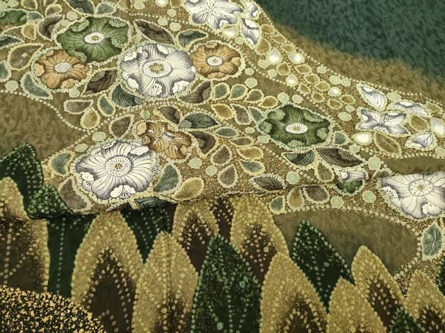  平和屋着物 林淳一 訪問着 辻が花 遠山花文 金彩 ロング丈 正絹 ck 訪問着 付け下げ 着物