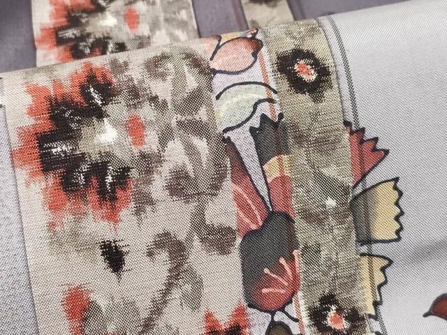 更紗花唐草文 正絹